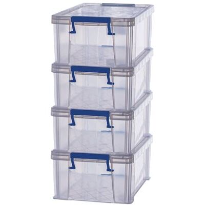 Fellowes ProStore Storage Box 10L Pack DE 4 - Publicité Fellowes ProStore Storage Box 10L Pack DE 4 - Publicité