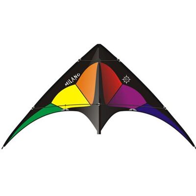 Icare Milan - Cerf-volant Multicolore - Intermédiaire - 170x79cm - Publicité Icare Milan - Cerf-volant Multicolore - Intermédiaire - 170x79cm - Publicité