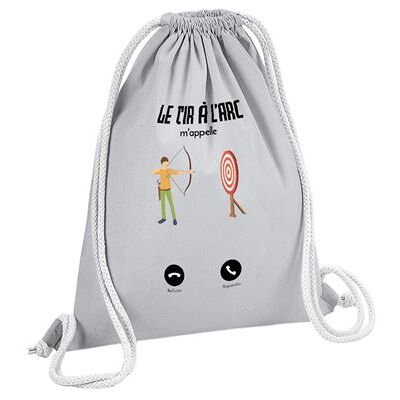 Non communiqué Fabulous Sac de Gym en Coton Gris Le Tir à l'Arc M'Appelle 12 Litres - Publicité Non communiqué Fabulous Sac de Gym en Coton Gris Le Tir à l'Arc M'Appelle 12 Litres - Publicité