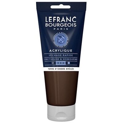 Lefranc Bourgeois 300354 Peinture acrylique fine Umbra brûlée, tube 200 ml - Peinture acrylique - Publicité Lefranc Bourgeois 300354 Peinture acrylique fine Umbra brûlée, tube 200 ml - Peinture acrylique - Publicité