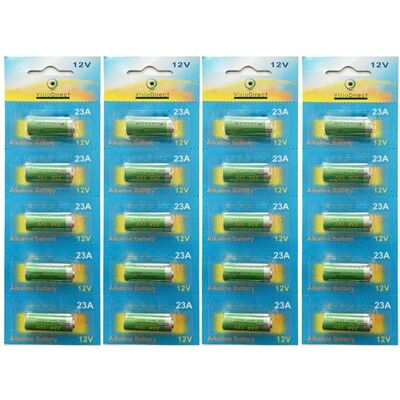 Non communiqué Lot de 20 Piles Alcaline 12V type A23/23A compatibles LRV08/L1028/8LR932/8LR23/VR22/8F10R/EL12 - Visiodirect - - Publicité Non communiqué Lot de 20 Piles Alcaline 12V type A23/23A compatibles LRV08/L1028/8LR932/8LR23/VR22/8F10R/EL12 - Visiodirect - - Publicité