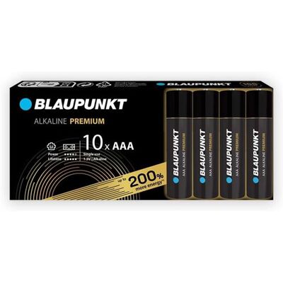 Non communiqué BLAUPUNKT piles AAA alcalines PREMIUM, paquet de 10 - Publicité Non communiqué BLAUPUNKT piles AAA alcalines PREMIUM, paquet de 10 - Publicité