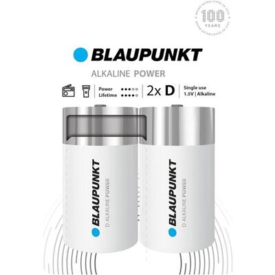Non communiqué BLAUPUNKT piles D alcalines, paquet de 2 - Publicité Non communiqué BLAUPUNKT piles D alcalines, paquet de 2 - Publicité