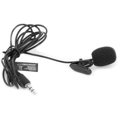 Microphone Esperanza EH178 - Microphone compact avec clip - Publicité Microphone Esperanza EH178 - Microphone compact avec clip - Publicité