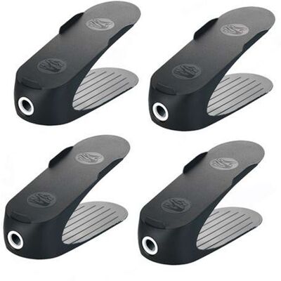 Non communiqué Wenko - Lot de 4 supports pour chaussures - Noir - Publicité Non communiqué Wenko - Lot de 4 supports pour chaussures - Noir - Publicité