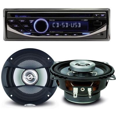Non communiqué Pack sono voiture Autoradio RCD123 4X75W + 2 haut parleurs 10cm 80W - Publicité Non communiqué Pack sono voiture Autoradio RCD123 4X75W + 2 haut parleurs 10cm 80W - Publicité