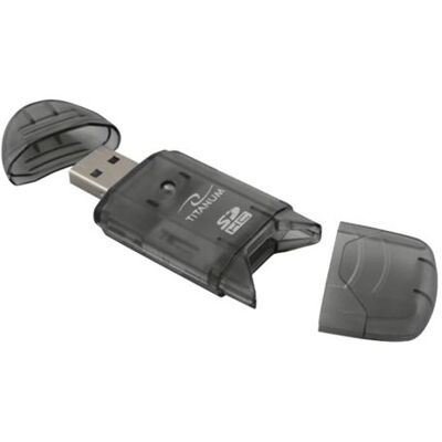 Lecteur de cartes Titanum TA101K - USB 2.0 - Noir - Publicité Lecteur de cartes Titanum TA101K - USB 2.0 - Noir - Publicité