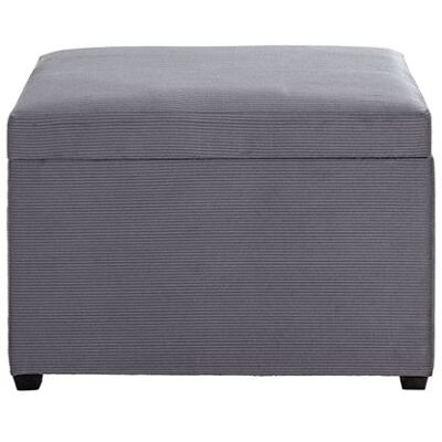 Non communiqué Coffre de rangement en MDF et velours coloris gris - longueur 58 x profondeur 39 x hauteur 42 cm - PEGANE - Gris - Publicité Non communiqué Coffre de rangement en MDF et velours coloris gris - longueur 58 x profondeur 39 x hauteur 42 cm - PEGANE - Gris - Publicité