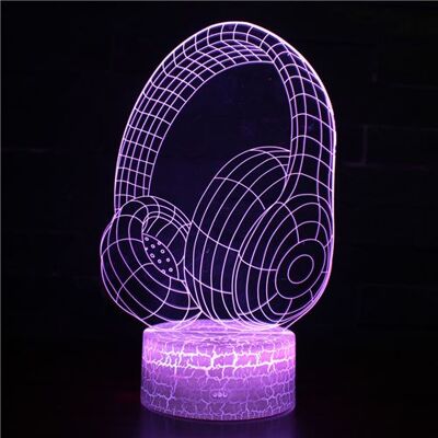 Stack Lampe 3D Tactile Veilleuses Enfant 7 Couleurs avec Telecommande - Casque #365 - Publicité Stack Lampe 3D Tactile Veilleuses Enfant 7 Couleurs avec Telecommande - Casque #365 - Publicité
