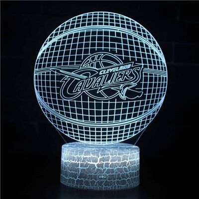 Stack Lampe 3D Tactile Veilleuses Enfant 7 Couleurs avec Telecommande - NBA #380 - Publicité Stack Lampe 3D Tactile Veilleuses Enfant 7 Couleurs avec Telecommande - NBA #380 - Publicité