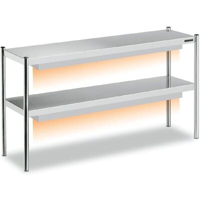 Non communiqué Étagère de Table Double Halogène Profondeur 350mm Distform Blanc - Publicité Non communiqué Étagère de Table Double Halogène Profondeur 350mm Distform Blanc - Publicité