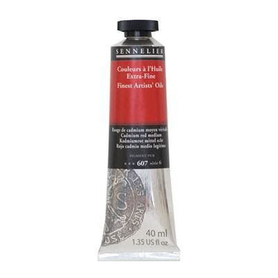 Non communiqué Sennelier - Peinture à l'huile - Extra-fine - Rouge cadmium moyen véritable - N°607 - Tube de 40ml Rouge - Publicité Non communiqué Sennelier - Peinture à l'huile - Extra-fine - Rouge cadmium moyen véritable - N°607 - Tube de 40ml Rouge - Publicité