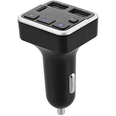 TNB Transmetteur FM Bluetooth 3 en 1 T'nB Gris + Kit mains libres intégré - Publicité TNB Transmetteur FM Bluetooth 3 en 1 T'nB Gris + Kit mains libres intégré - Publicité