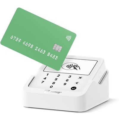 Terminal de paiement Sumup Solo Lite Bluetooth Blanc + Station de recharge - Publicité Terminal de paiement Sumup Solo Lite Bluetooth Blanc + Station de recharge - Publicité