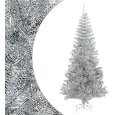 Sapin de Noël artificiel vidaXL avec support - Argent - 240 cm - Sapin de Noël - Publicité Sapin de Noël artificiel vidaXL avec support - Argent - 240 cm - Sapin de Noël - Publicité