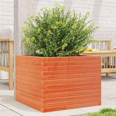 vidaXL Jardinera en bois massif pin marron cire 60x60x45,5 cm - Jardinera - Publicité vidaXL Jardinera en bois massif pin marron cire 60x60x45,5 cm - Jardinera - Publicité