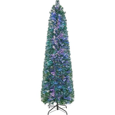Sapin de Noël Artificiel 180 cm Fibre Optique avec 250 Lumières - Publicité Sapin de Noël Artificiel 180 cm Fibre Optique avec 250 Lumières - Publicité
