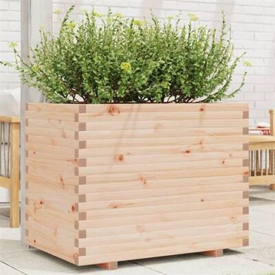 vidaXL Jardinière en Pin Massif 90x60x72,5cm - Publicité vidaXL Jardinière en Pin Massif 90x60x72,5cm - Publicité