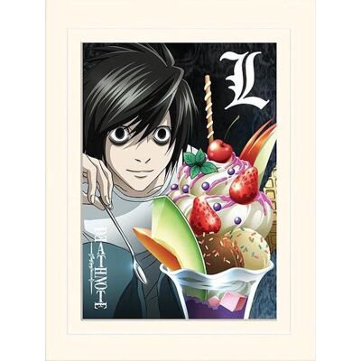 Non communiqué Affiche - Pyramid - Death Note (L Ice Cream) - Avec Passe-Partout - 30x40cm - Publicité Non communiqué Affiche - Pyramid - Death Note (L Ice Cream) - Avec Passe-Partout - 30x40cm - Publicité