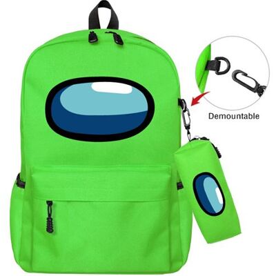 Non communiqué Sac à dos scolaire Among Us avec trousse à crayons 45*22*40cm - Vert - Publicité Non communiqué Sac à dos scolaire Among Us avec trousse à crayons 45*22*40cm - Vert - Publicité
