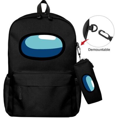 Non communiqué Sac à dos scolaire Among Us avec trousse à crayons 45*22*40cm - Noir - Publicité Non communiqué Sac à dos scolaire Among Us avec trousse à crayons 45*22*40cm - Noir - Publicité