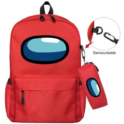 Non communiqué Sac à dos scolaire Among Us avec trousse à crayons 45*22*40cm - Rouge - Publicité Non communiqué Sac à dos scolaire Among Us avec trousse à crayons 45*22*40cm - Rouge - Publicité