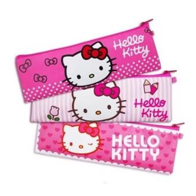 HELLO KITTY Trousse d'ecole plate 22 cm - Publicité HELLO KITTY Trousse d'ecole plate 22 cm - Publicité