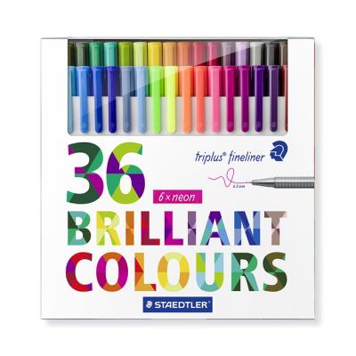 Staedtler Feutres fins Triplus Fineliner par 36 - Publicité Staedtler Feutres fins Triplus Fineliner par 36 - Publicité