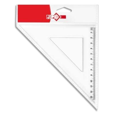 Jpc créations 954545 equerre 45° 24 cm transparent - Publicité Jpc créations 954545 equerre 45° 24 cm transparent - Publicité