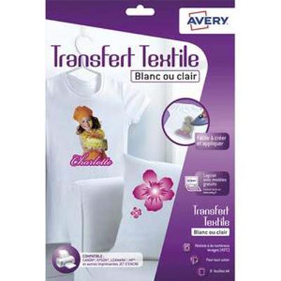 VISIODIRECT Boîte de 8 feuilles transferts pour tee-shirt blanc ou clair - Publicité VISIODIRECT Boîte de 8 feuilles transferts pour tee-shirt blanc ou clair - Publicité