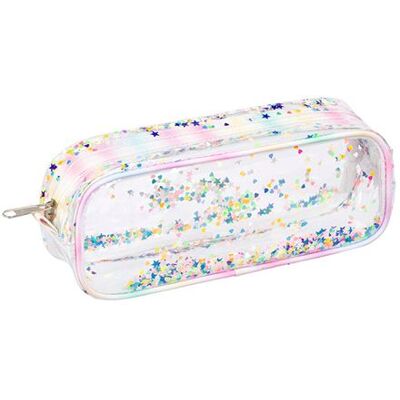 Trousse scolaire rectangulaire Viquel 1 compartiment Sparkle Multicolore - Publicité Trousse scolaire rectangulaire Viquel 1 compartiment Sparkle Multicolore - Publicité