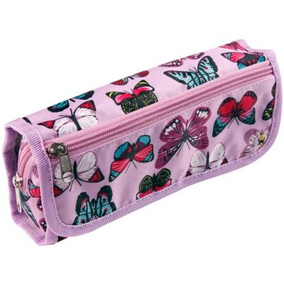 Trousse en textile rectangulaire Clairefontaine 8534C avec rabat - Trousse - Publicité Trousse en textile rectangulaire Clairefontaine 8534C avec rabat - Trousse - Publicité