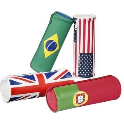 Trousse scolaire ronde Viquel 1 compartiment World Modèle aléatoire Multicolore - Publicité Trousse scolaire ronde Viquel 1 compartiment World Modèle aléatoire Multicolore - Publicité