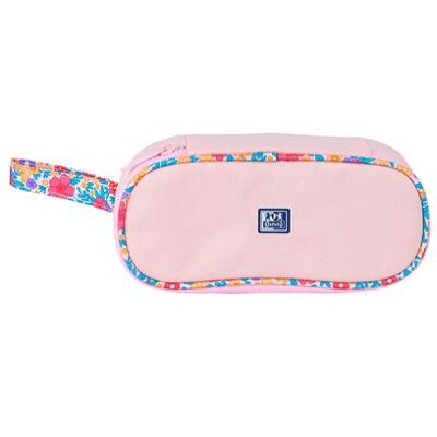 Trousse scolaire plumier Oxford 1 compartiment Flowers Multicolore - Publicité Trousse scolaire plumier Oxford 1 compartiment Flowers Multicolore - Publicité