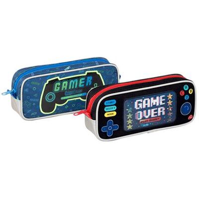 Trousse scolaire ronde Viquel 1 compartiment Vidéo Game Modèle aléatoire Multicolore - Publicité Trousse scolaire ronde Viquel 1 compartiment Vidéo Game Modèle aléatoire Multicolore - Publicité