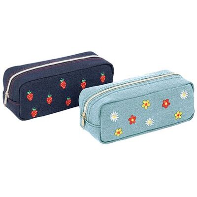 Trousse scolaire rectangulaire Viquel 1 compartiment Jean Modèle aléatoire Multicolore - Publicité Trousse scolaire rectangulaire Viquel 1 compartiment Jean Modèle aléatoire Multicolore - Publicité
