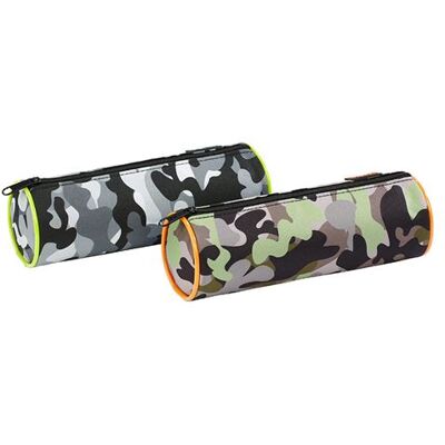 Trousse scolaire ronde Viquel 1 compartiment Camouflage Modèle aléatoire Multicolore - Publicité Trousse scolaire ronde Viquel 1 compartiment Camouflage Modèle aléatoire Multicolore - Publicité