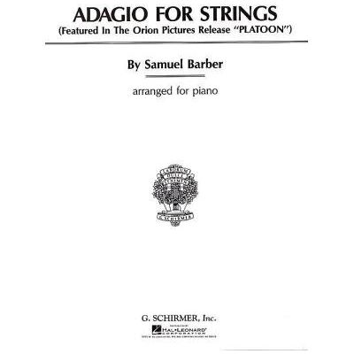Partitions classique HAL LEONARD BARBER SAMUEL - ADAGIO POUR CORDES - PIANO Piano - Publicité Partitions classique HAL LEONARD BARBER SAMUEL - ADAGIO POUR CORDES - PIANO Piano - Publicité