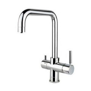 Non communiqué Robinet mitigeur 3 voies Gugliemi coudé satiné - Publicité Non communiqué Robinet mitigeur 3 voies Gugliemi coudé satiné - Publicité