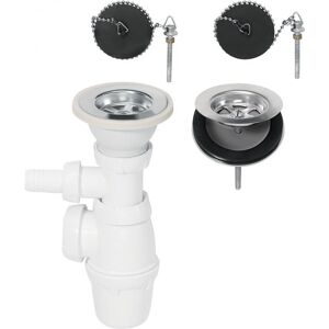 Non communiqué Vidage évier, 2 bacs, communiquant, Diam.60 mm - Publicité Non communiqué Vidage évier, 2 bacs, communiquant, Diam.60 mm - Publicité