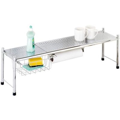 Wenko - Etagère pour évier Expando Gris - Publicité Wenko - Etagère pour évier Expando Gris - Publicité