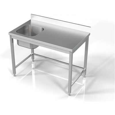 Combisteel L160 - Évier Cuisine Inox à Gauche/Droite - 700mm - Publicité Combisteel L160 - Évier Cuisine Inox à Gauche/Droite - 700mm - Publicité