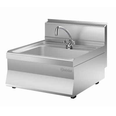 Évier RVS Bartscher - 600x650x295mm - Avec Robinet - Cuisine Pro - Publicité Évier RVS Bartscher - 600x650x295mm - Avec Robinet - Cuisine Pro - Publicité