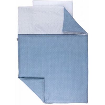 Housse de couette avec taie 100 x 140 cm coton bleu - nattou Bleu - Publicité Housse de couette avec taie 100 x 140 cm coton bleu - nattou Bleu - Publicité