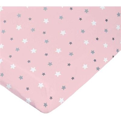 Drap housse rose 70x140 cm jersey - domiva rose - Publicité Drap housse rose 70x140 cm jersey - domiva rose - Publicité