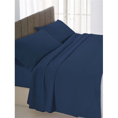 Max Color Drap-housse Bleu Foncé - 170x200 cm - Publicité Max Color Drap-housse Bleu Foncé - 170x200 cm - Publicité