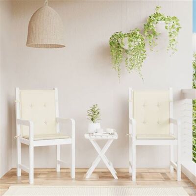 Coussin de chaise de jardin - Crème - 100x50x3 cm - Publicité Coussin de chaise de jardin - Crème - 100x50x3 cm - Publicité