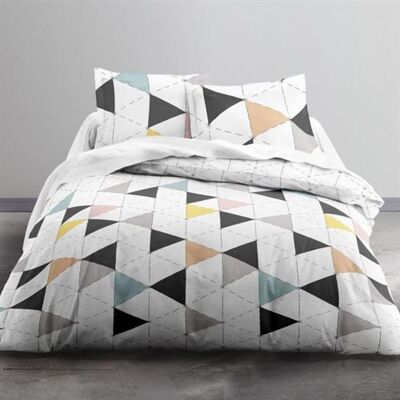 Non communiqué Housse de couette Nordik, Formes géométriques, Multicolore, 200x200cm, 100% Coton Multicolore - Publicité Non communiqué Housse de couette Nordik, Formes géométriques, Multicolore, 200x200cm, 100% Coton Multicolore - Publicité