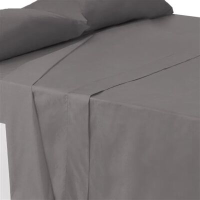 Non communiqué Drap dessus de lit drap plat supérieur en polyester-coton coloris gris foncé - Longueur 270 x Profondeur 240 cm -JUANIO- Gris - Publicité Non communiqué Drap dessus de lit drap plat supérieur en polyester-coton coloris gris foncé - Longueur 270 x Profondeur 240 cm -JUANIO- Gris - Publicité