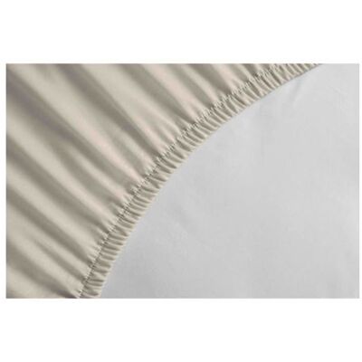 Drap-housse beige Lovely Home - 140x190 cm - Coton - Publicité Drap-housse beige Lovely Home - 140x190 cm - Coton - Publicité
